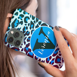 Stijlvolle luipaard Dierenprint Rockabilly Patroon Case-Mate iPhone Case