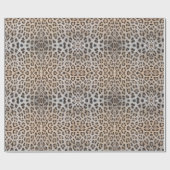 Stijlvolle luipaard huid bont dier print patroon c cadeaupapier (Vlak)