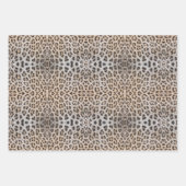 Stijlvolle luipaard huid bont dier print patroon c inpakpapier vel (Voorkant 3)