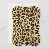 Stijlvolle luipaard print bruids douche uitnodigin kaart (Achterkant)