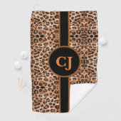 Stijlvolle Luipaardprint Persoonlijk Golfhanddoek (Insitu)