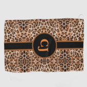 Stijlvolle Luipaardprint Persoonlijk Golfhanddoek (Horizontaal)