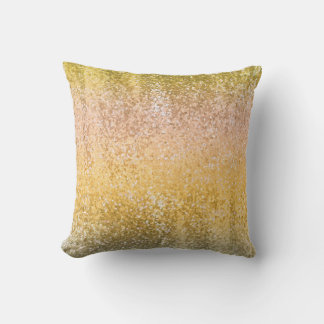 Stijlvolle luxe glitter nep goud ombre paillette kussen