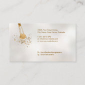 Stijlvolle luxe make-up borstels en palet visitekaartje (Achterkant)