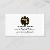 Stijlvolle luxe metalen golven schilder visitekaartje (Achterkant)