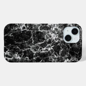 Stijlvolle luxe tijdloze zwarte marmeren steen Case-Mate iPhone case (Achterkant (horizontaal))