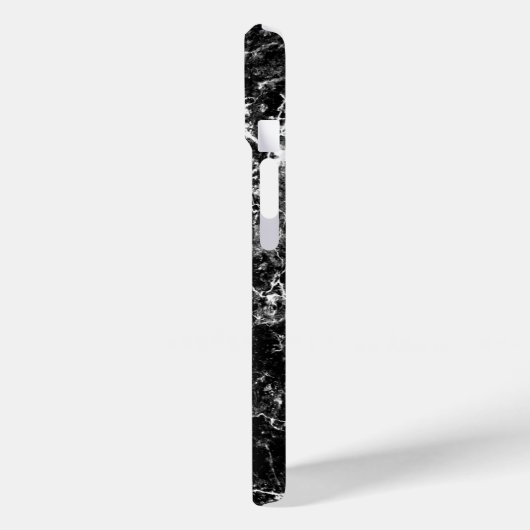 Stijlvolle luxe tijdloze zwarte marmeren steen Case-Mate iPhone case (Achterkant / Links)