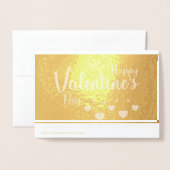 Stijlvolle Luxury Golden Hearts Valentijnsdag Folie Kaarten (Met envelop)
