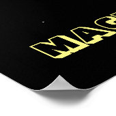 Stijlvolle machine Picchu Silhouette Poster (Hoek)