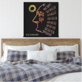 Stijlvolle machine_Picchu tekening Canvas Afdruk (Insitu (Slaapkamer))