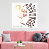 Stijlvolle machine_Picchu tekening Canvas Afdruk (Insitu (Woonkamer))