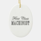 Stijlvolle machines : Machinist van eerste klasse Keramisch Ornament (Achterkant)