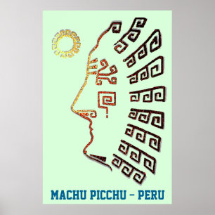 Stijlvolle Machu_Picchu Silhouette Poster