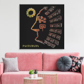 Stijlvolle Machu_Picchu tekening Canvas Afdruk (Insitu (Woonkamer))