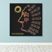 Stijlvolle Machu_Picchu tekening Canvas Afdruk (Insitu (Houten vloer))