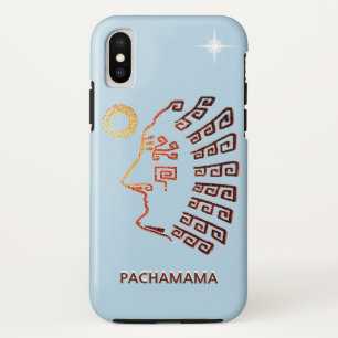Stijlvolle Machu_Picchu, Zon en Ster op Hemelblauw Case-Mate iPhone Case