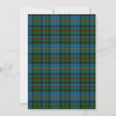 Stijlvolle MacLeod Tartan Plaid Aangepaste Bruilof Kaart (Achterkant)