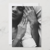 Stijlvolle magenta en gouden bruiloft kaart (Achterkant)