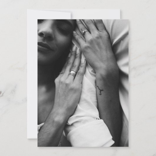 Stijlvolle magenta en gouden bruiloft kaart (Achterkant)