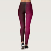 Stijlvolle Magenta Gouden Leggings (Achterkant)