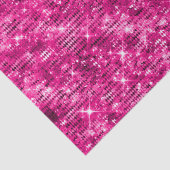 Stijlvolle magenta roze glans glitter tissuepapier (Detail)