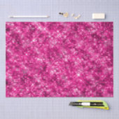Stijlvolle magenta roze glans glitter tissuepapier (Craft)