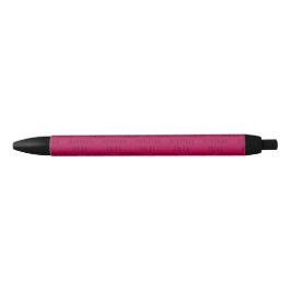 Stijlvolle magenta roze JEREMIAH 29 11 Zwarte Inkt Pen