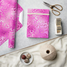 Stijlvolle magenta roze schittering glitters leopa