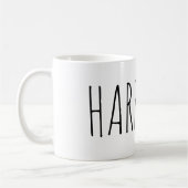 Stijlvolle, magere lettertypenaam, Reunion Vacay C Koffiemok (Links)