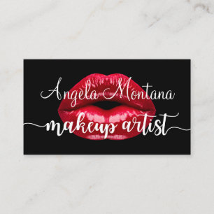 Stijlvolle Make-up Artist Promotie Visitekaartje