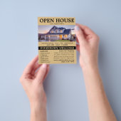 Stijlvolle makelaar open huis Adverteren Flyer (Hand)