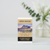 Stijlvolle makelaar open huis Adverteren Kaarten Visitekaartje (Staand voorkant)