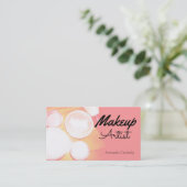 Stijlvolle Makeup Artist Visitekaartje (Staand voorkant)