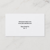 Stijlvolle Makeup Artist Visitekaartje (Achterkant)