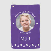 Stijlvolle MAM gepersonaliseerde foto chique golfe Golfhanddoek (Voorkant)
