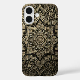 Stijlvolle Mandala-telefoonhoes voor een geraffine iPhone 16 Hoesje