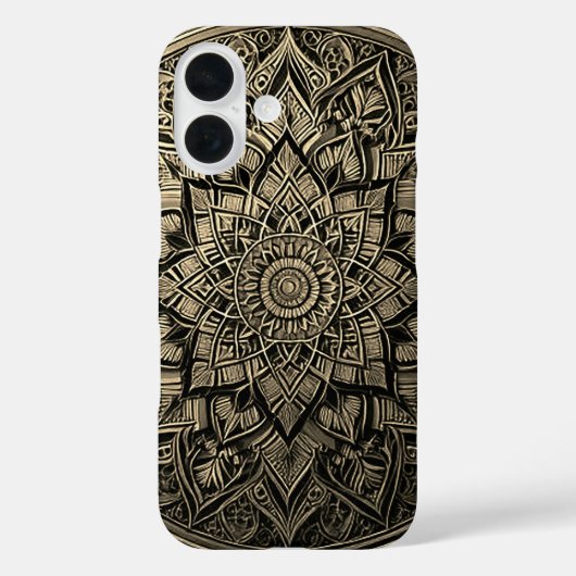 Stijlvolle Mandala-telefoonhoes voor een geraffine Case-Mate iPhone Case (Achterkant)