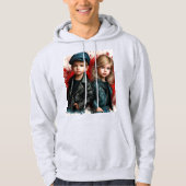 Stijlvolle Mannen Hoodie T-shirt met Lovers Design (Voorkant)