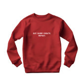 Stijlvolle Mannen Red Eat Sleep Creëer Herhaal Slo T-shirt