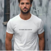 Stijlvolle Mannen wit buiten de slogan van het sys T-shirt