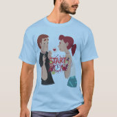 Stijlvolle Mannen's Love Statement T-Shirt - Trend (Voorkant)