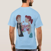 Stijlvolle Mannen's Love Statement T-Shirt - Trend (Achterkant)