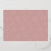 Stijlvolle Manuscript de Bekleding sparen de Datum Folie Uitnodiging (Achterkant)