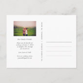 Stijlvolle Manuscript de Bekleding van de Foto spa Aankondigingskaart (Achterkant)