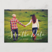 Stijlvolle Manuscript de Bekleding van de Foto spa Aankondigingskaart (Voorkant)