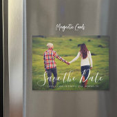 Stijlvolle Manuscript de Bekleding van de Foto spa Magnetische Uitnodiging