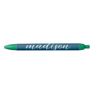 Stijlvolle marine zwarte inkt pen