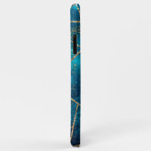 Stijlvolle marineblauw goud geode afbeelding monog Case-Mate iPhone case (Achterkant/rechts)