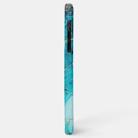 Stijlvolle marineblauw goud geode afbeelding monog Case-Mate iPhone case (Achterkant/links)