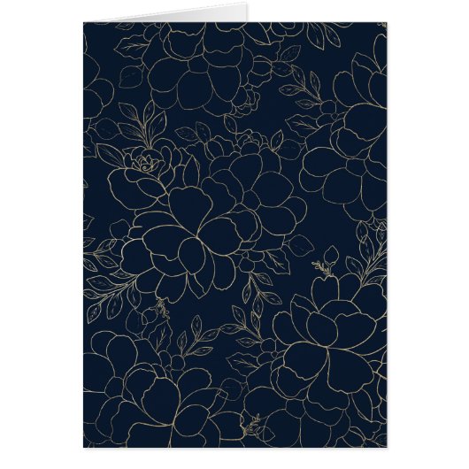 Stijlvolle marineblauw goudhandschrift (Voorkant)